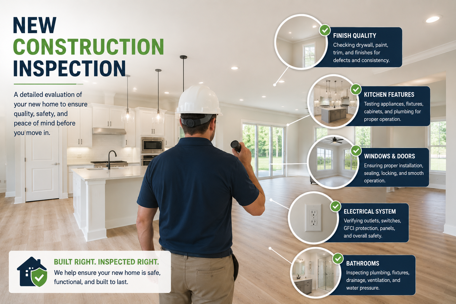 New construction walkthrough inspection